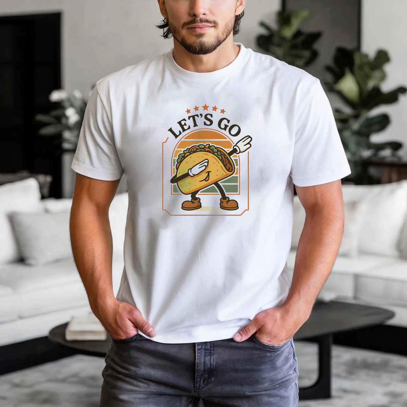 Let's Go Taco Dabbing Taco Vintage T-shirt Let's Go Taco Dabbing Taco Vintage T-shirt