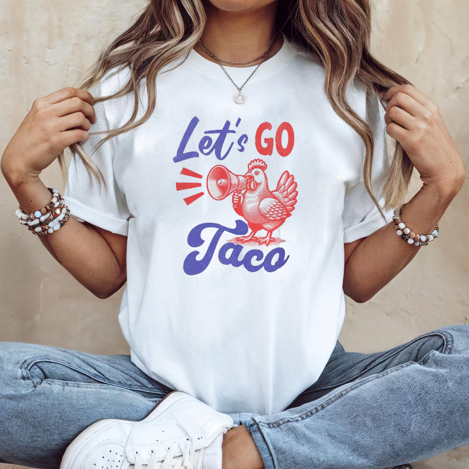 Let’s Go Taco Funny Political Chicken Meme T-shirt Let’s Go Taco Funny Political Chicken Meme T-shirt