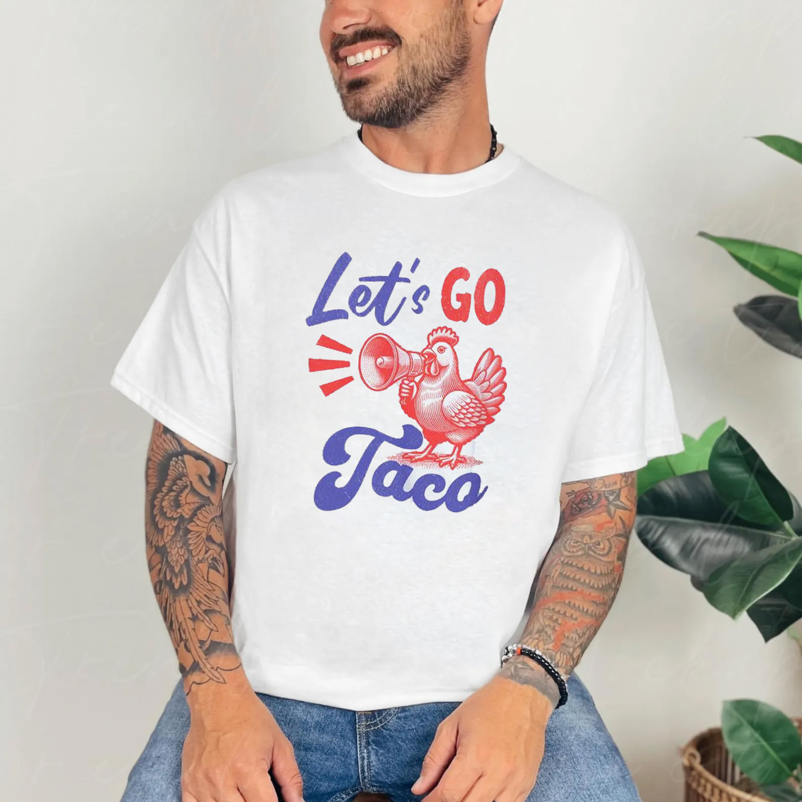 Let’s Go Taco Funny Political Chicken Meme T-shirt Let’s Go Taco Funny Political Chicken Meme T-shirt