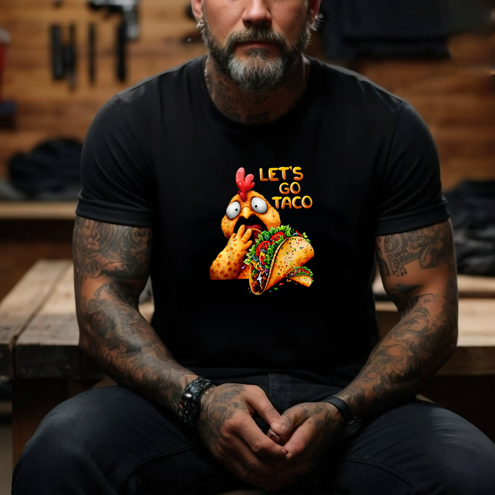 Let's Go Taco Hilarious Trump Chicken T-shirt Let's Go Taco Hilarious Trump Chicken T-shirt