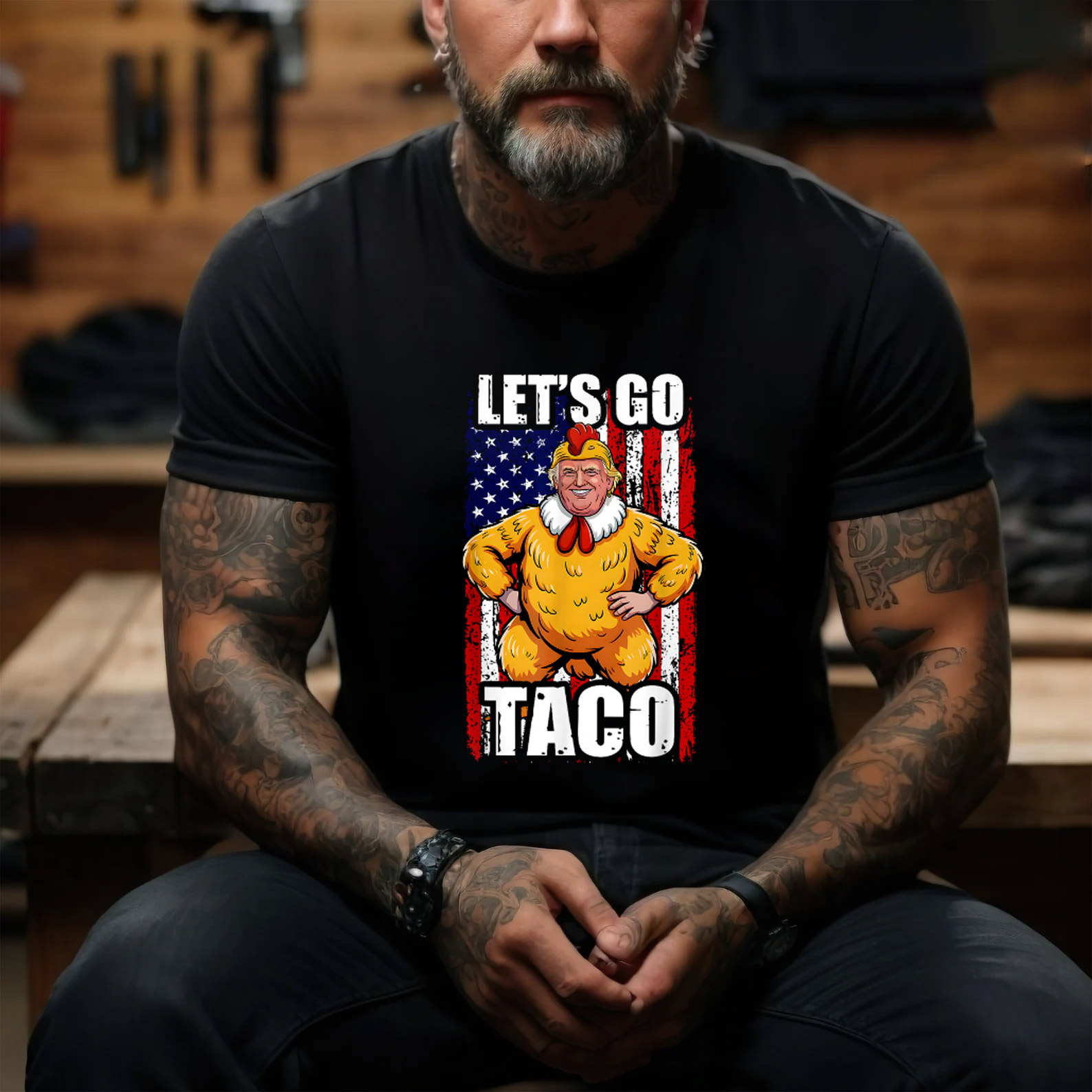 Let’s Go Taco Trump Always Chickens Out Humor T-shirt Let’s Go Taco Trump Always Chickens Out Humor T-shirt
