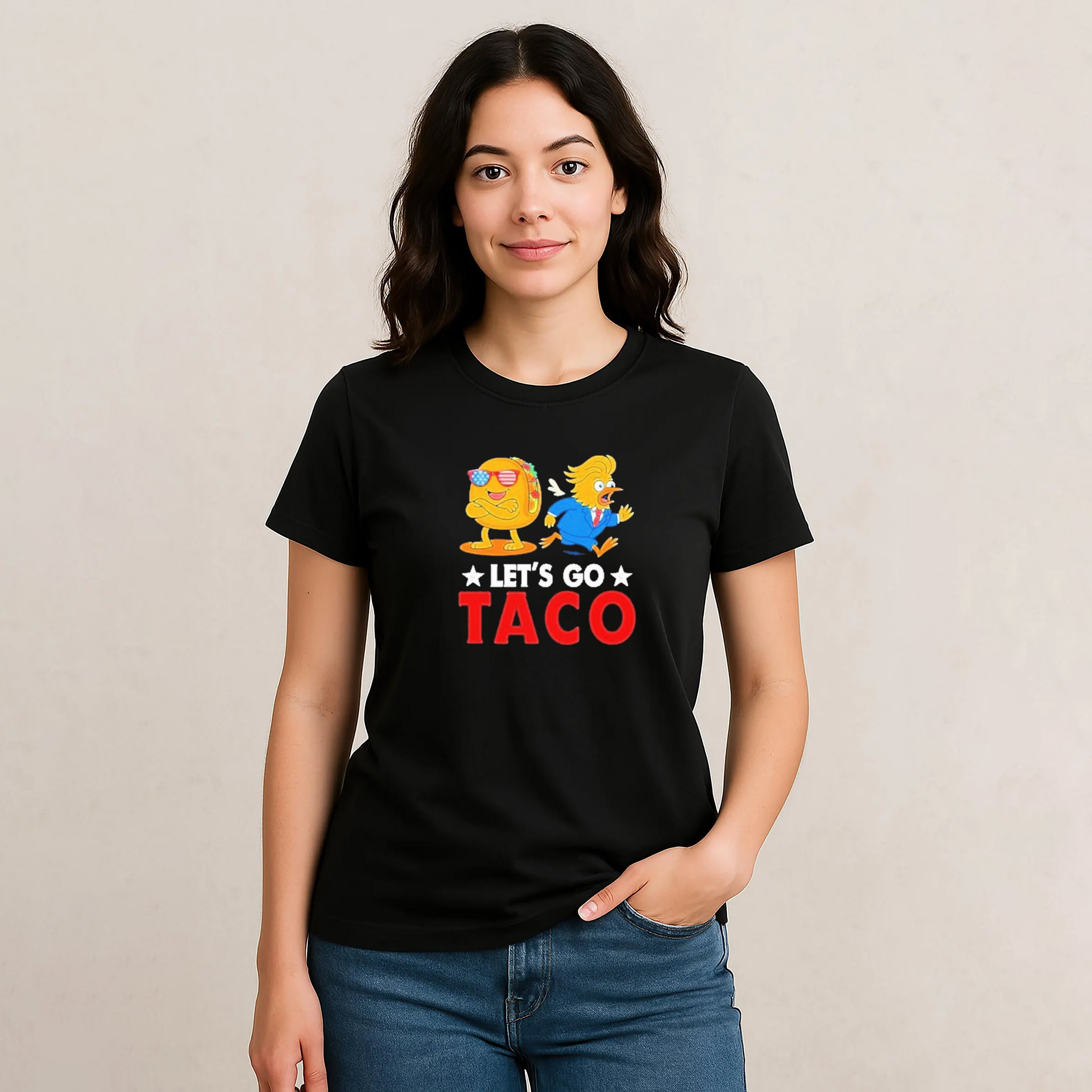 Let’s Go Taco Trump And Chicken Funny T-shirt Let’s Go Taco Trump And Chicken Funny T-shirt