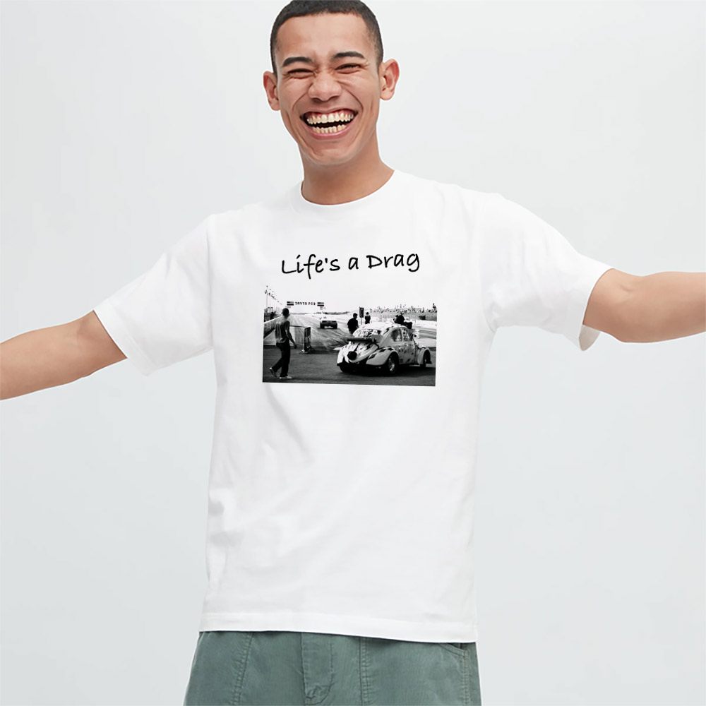Life's A Drag Retro Drag Racing 80s T-shirt Life's A Drag Retro Drag Racing 80s T-shirt