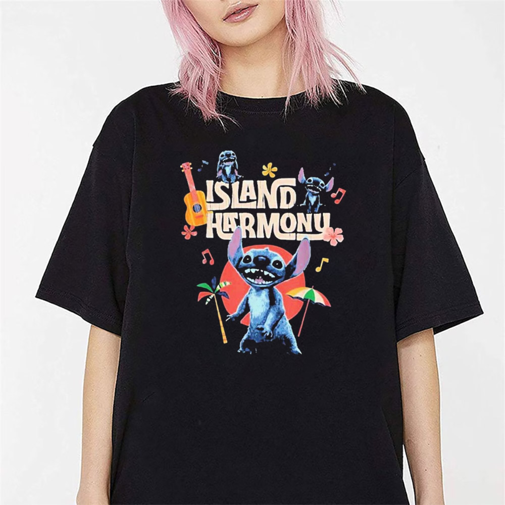 Lilo And Stitch Island Harmony Movie T-shirt Lilo And Stitch Island Harmony Movie T-shirt