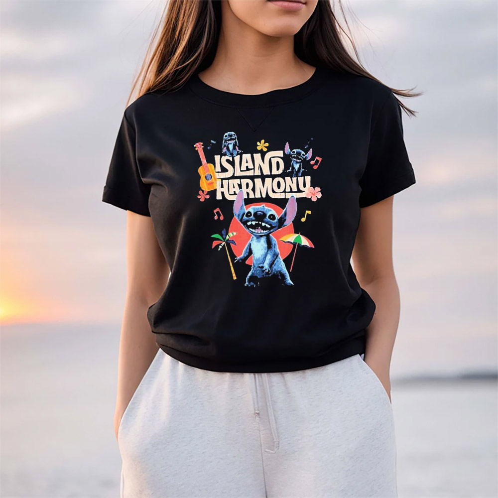 Lilo And Stitch Island Harmony Movie T-shirt Lilo And Stitch Island Harmony Movie T-shirt
