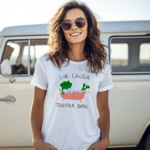 Live Laugh Toaster Bath Funny Frog Meme T shirt 2
