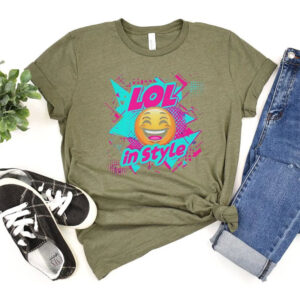 Lol In Style Funny emoji day Comfort Colors T shirt 2