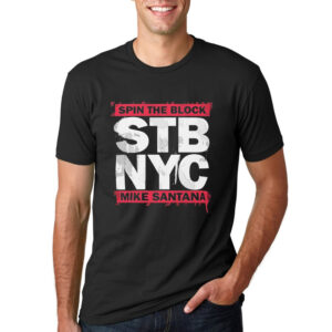 Mike Santana Spin The Block NYC 2025 T shirt 3