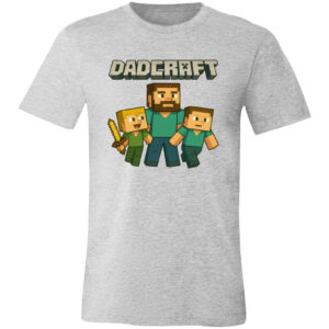 Minecraft Dadcraft Pixel Style funny dad t shirt 2