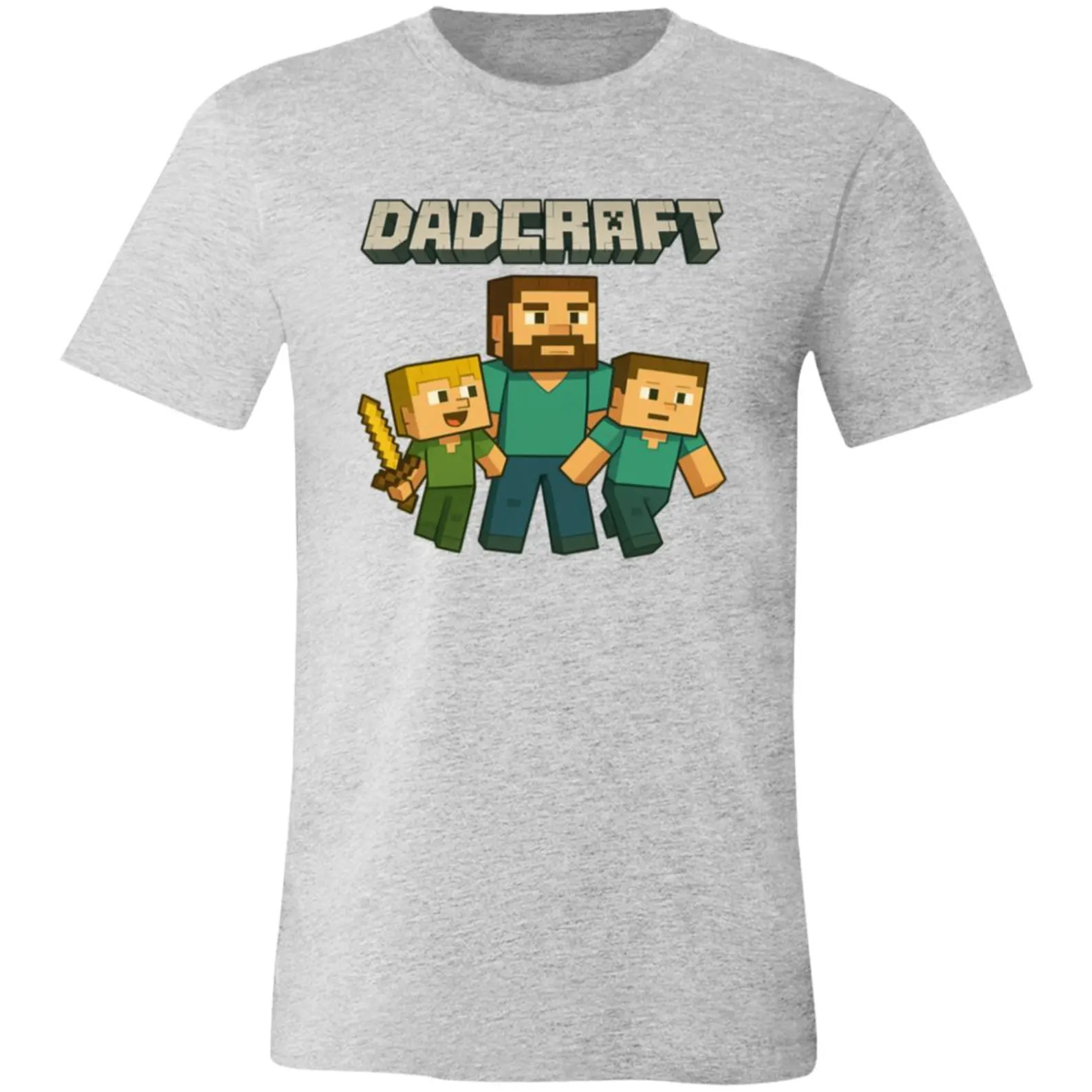 Minecraft Dadcraft Pixel Style Funny Dad T-shirt Minecraft Dadcraft Pixel Style Funny Dad T-shirt