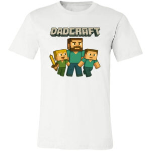 Minecraft Dadcraft Pixel Style funny dad t shirt 3