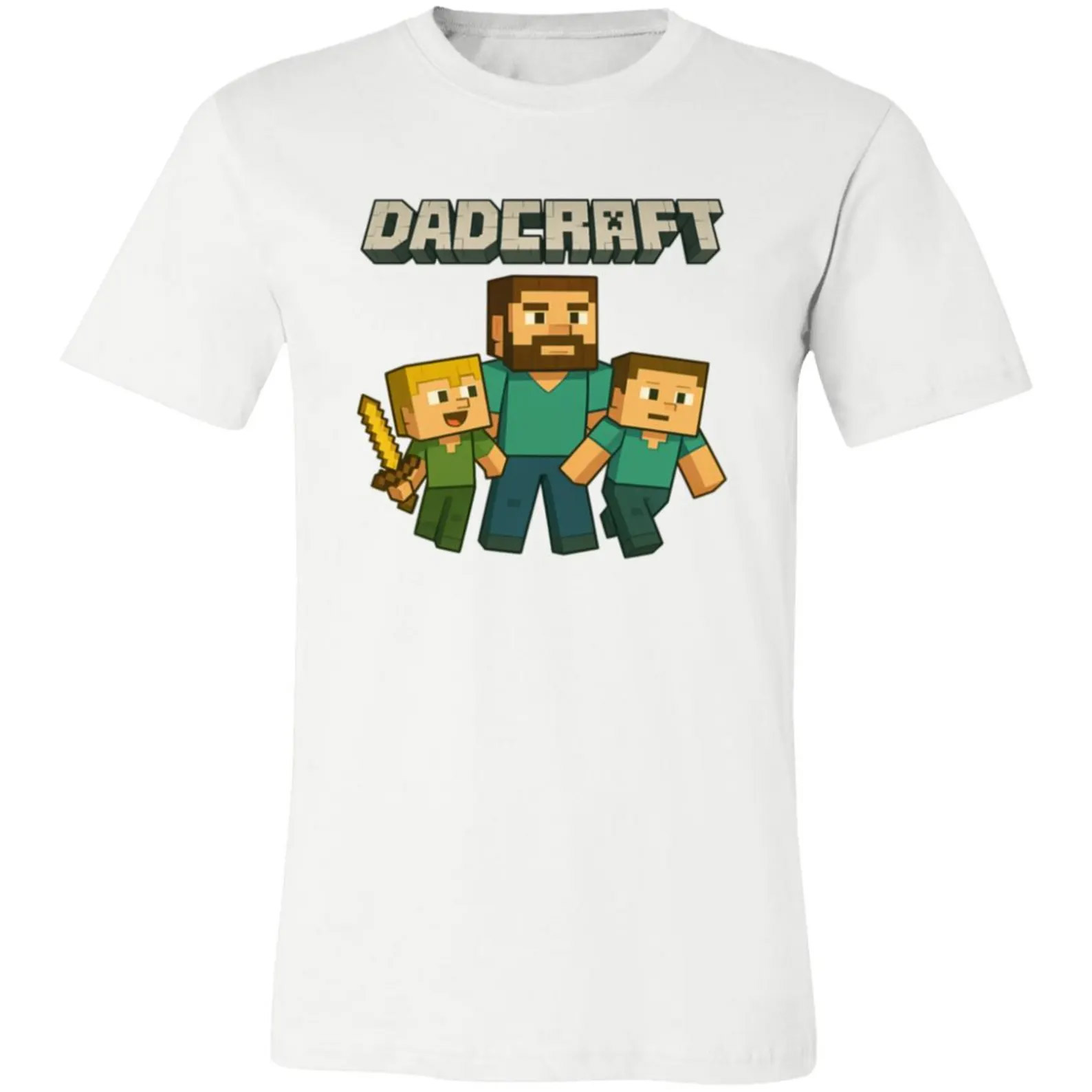 Minecraft Dadcraft Pixel Style Funny Dad T-shirt Minecraft Dadcraft Pixel Style Funny Dad T-shirt