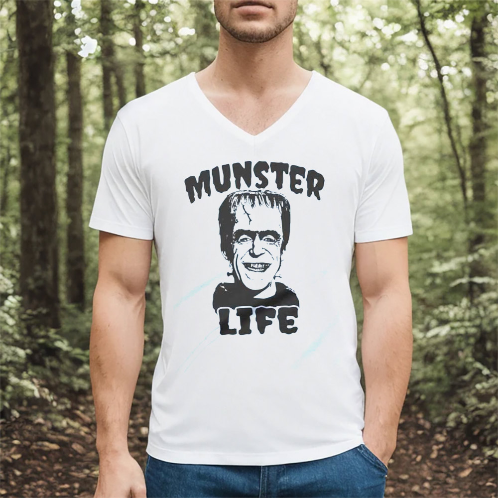 Munster Life Frankenstein Halloween Graphic Tee Munster Life Frankenstein Halloween Graphic Tee