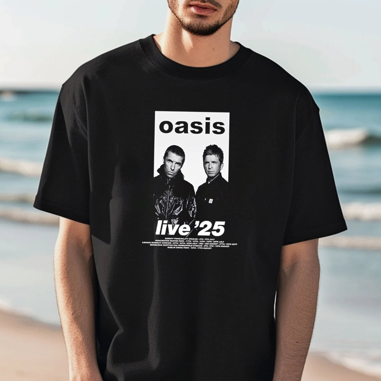 Music Festival Oasis Live 25 Tour Dates T-shirt Music Festival Oasis Live 25 Tour Dates T-shirt
