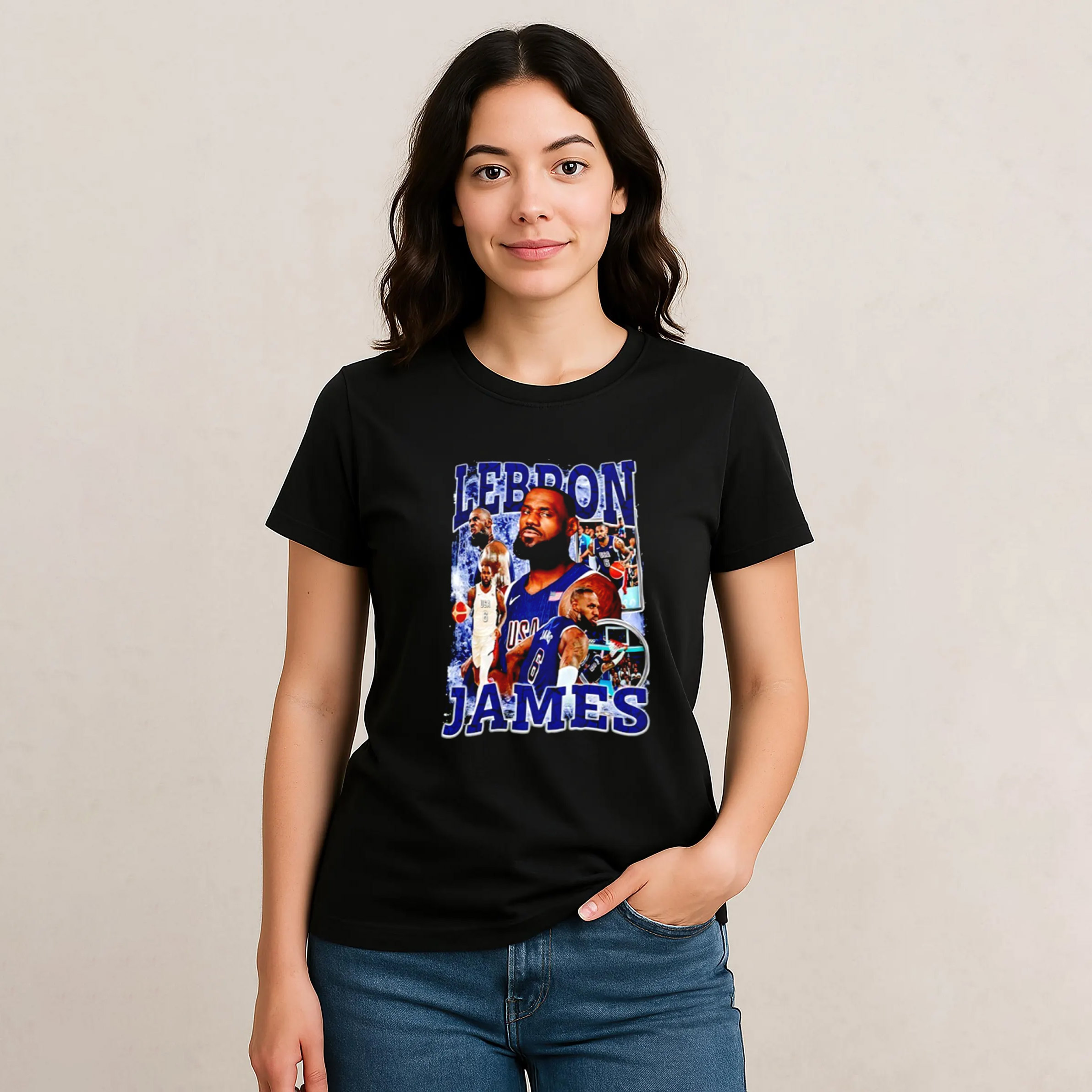 NBA LeBron James #6 Basketball T-shirt NBA LeBron James #6 Basketball T-shirt