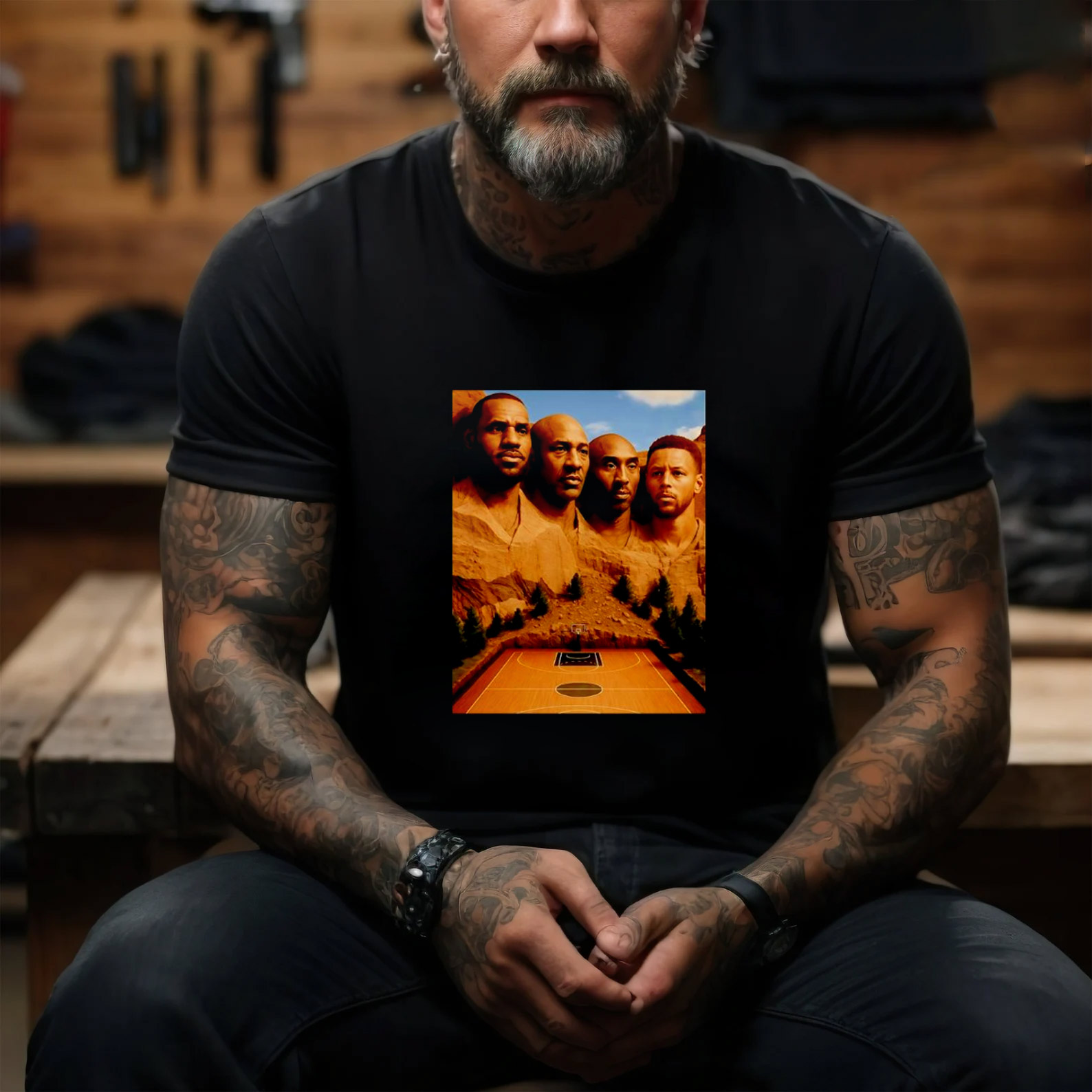 NBA Mount Rushmore Funny T-shirt NBA Mount Rushmore Funny T-shirt