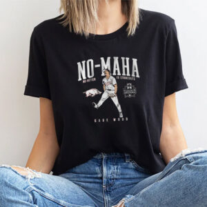 NO MAHA Gage Wood Arkansas Razorbacks Graphic Tee 3