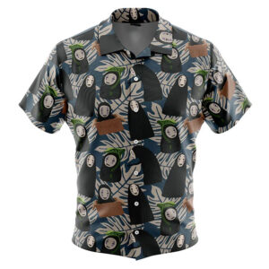 No Face Spirited away Studio Ghibli Hawaiian Shirt 2