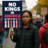 No Kings In America Protest Poster