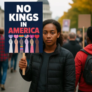 No Kings In America Protest Poster 3