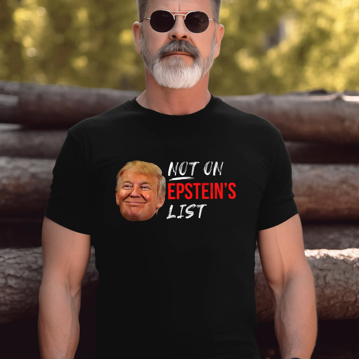 Not On Epstein List Smiley Trump Face T-shirt Not On Epstein List Smiley Trump Face T-shirt