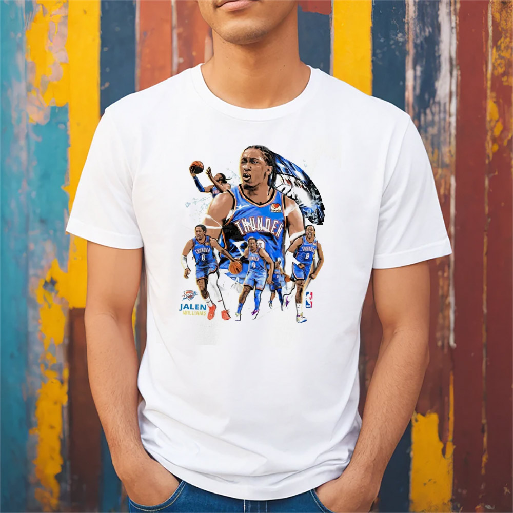 OKC Thunder Jalen Williams Graphic Vintage T-shirt OKC Thunder Jalen Williams Graphic Vintage T-shirt