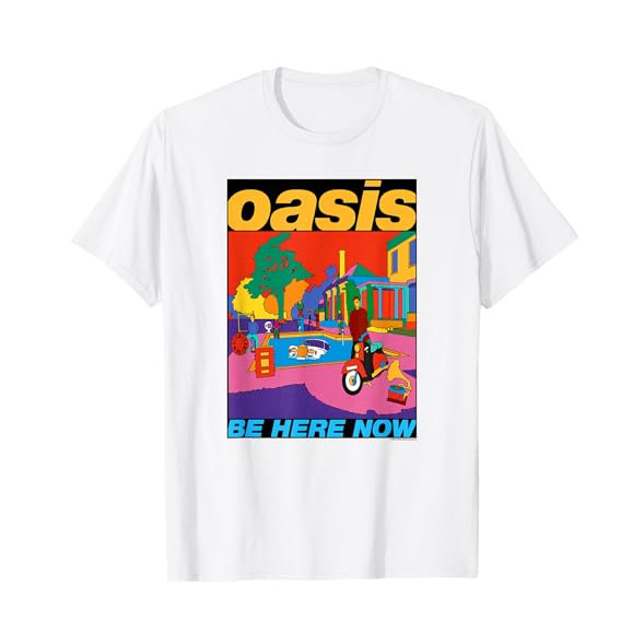 Oasis Be Here Now Tour Art T-shirt Oasis Be Here Now Tour Art T-shirt