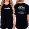 Oasis Live 2025 Schedules 2-sided T-shirt