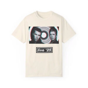 Oasis Live Tour 2025 Vintage Style Graphic Tee Oasis Live Tour 2025 Vintage Style Graphic Tee