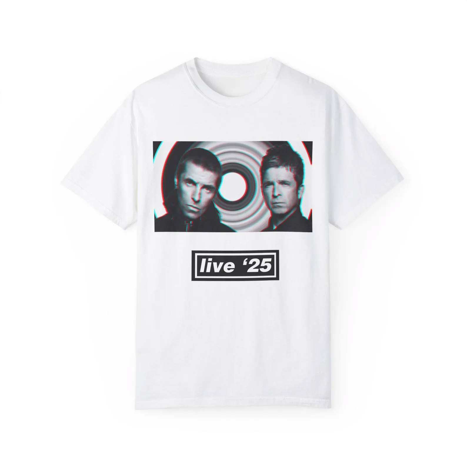 Oasis Live Tour 2025 Vintage Style Graphic Tee Oasis Live Tour 2025 Vintage Style Graphic Tee