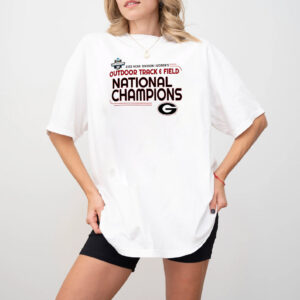 Outdoor Track and Field National Champions Georgia Bulldogs 2025 T-shirt 1