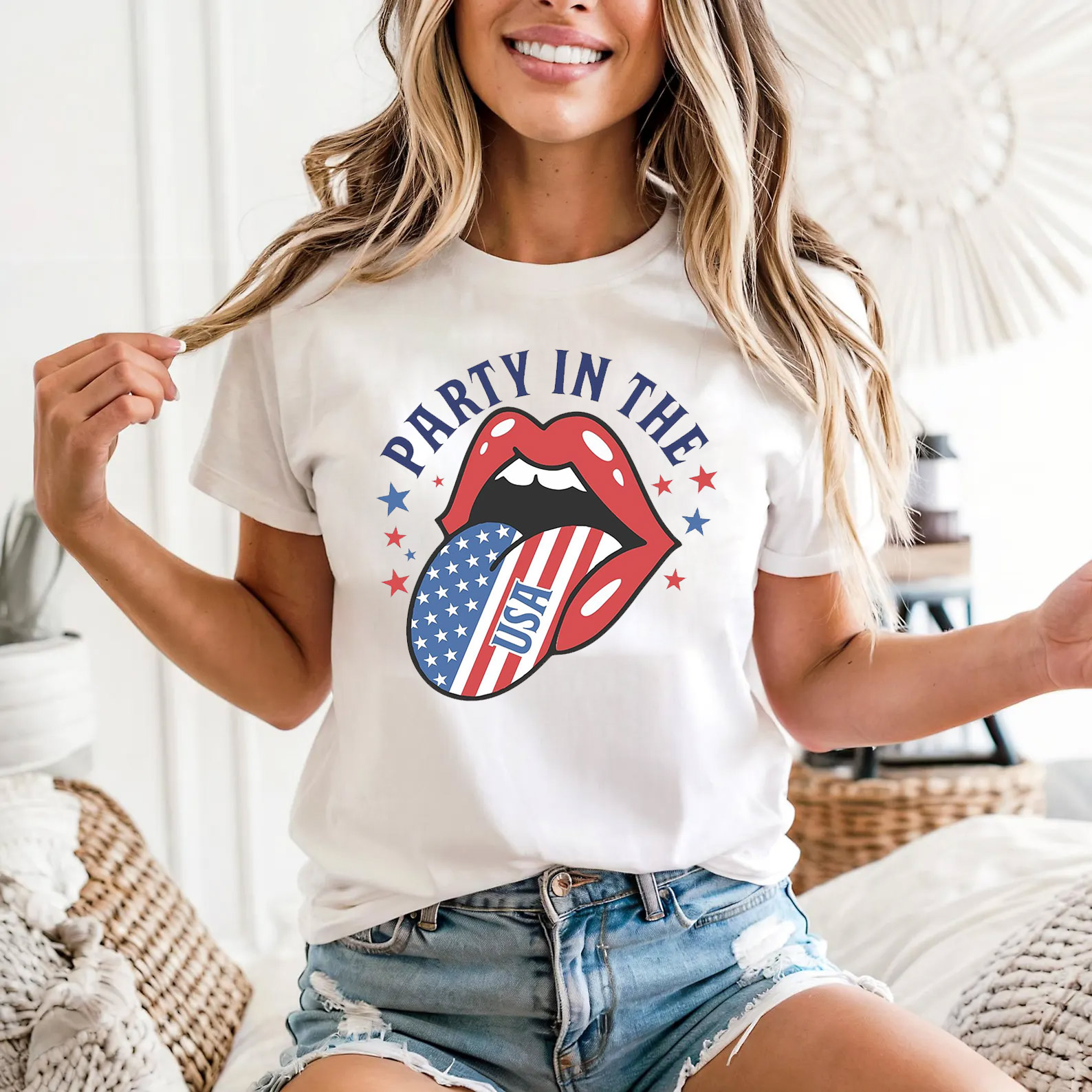 Party In The USA Groovy America 4th Of July Shirts Party In The USA Groovy America 4th Of July Shirts