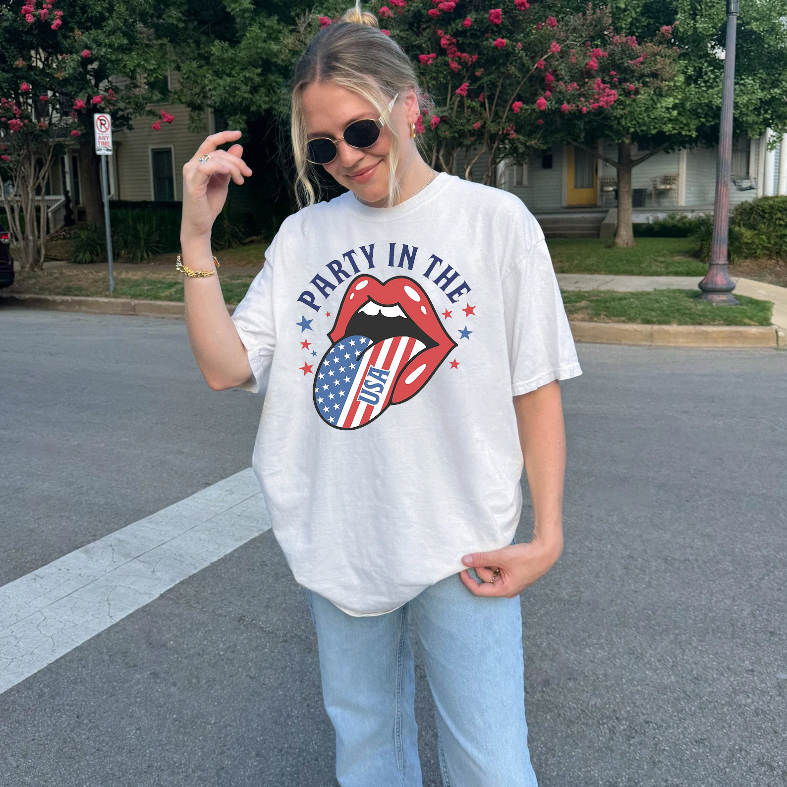 Party In The USA Groovy America 4th Of July Shirts Party In The USA Groovy America 4th Of July Shirts