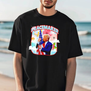 Peacemaker Trump Kiss American Flag T shirt 3