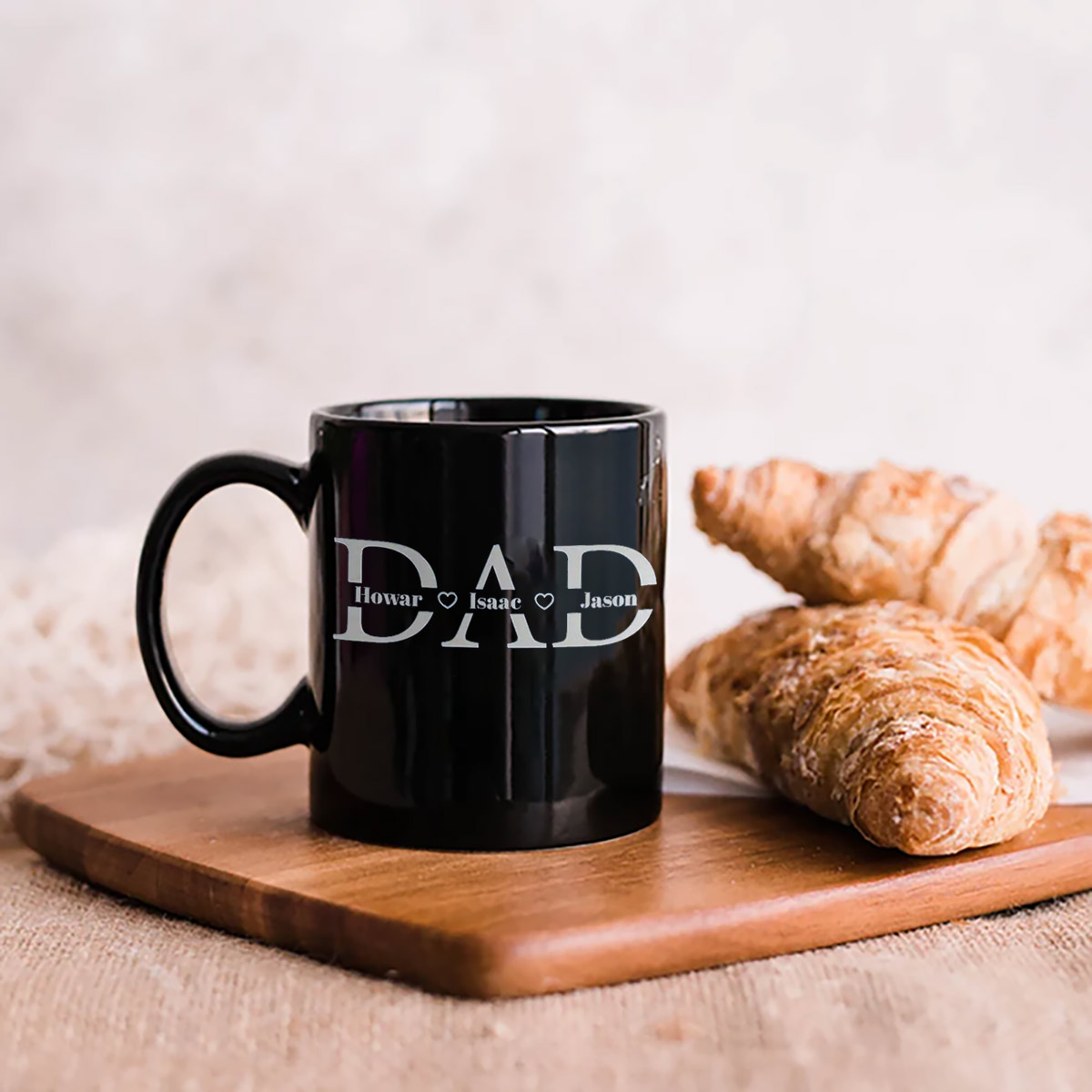 Personalized Dad And Kids Classic Coffee Cup Personalized Dad And Kids Classic Coffee Cup