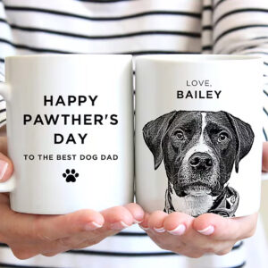 Personalized Happy Pawther's Day Gift Pet Mug 2
