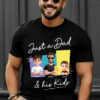 Personalized Just A Dad And His Girl Icon T-shirt