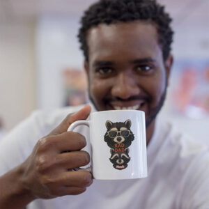 Personalized Rad Dad, Racoons Family Funny Mug Personalized Rad Dad, Racoons Family Funny Mug