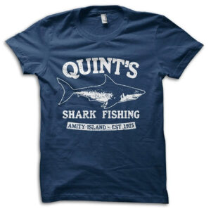 Quints Shark Fishing Jaws Movie 1975 T shirt 4