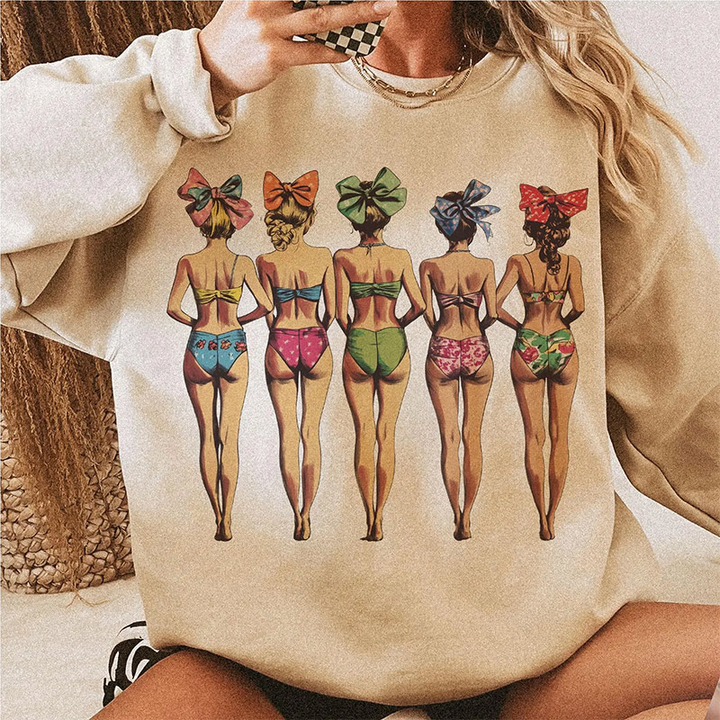 Retro Coquette Bikini Beach Girl Trip T-shirt Retro Coquette Bikini Beach Girl Trip T-shirt
