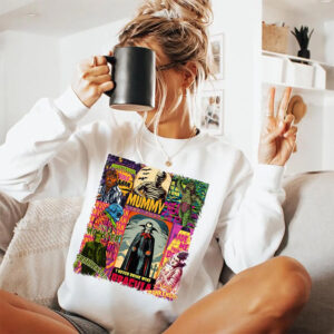 Retro Horror Movie All Mystery Creatures Comic Book T-shirt