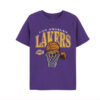 Retro Los Angeles Lakers Basketball Team T-shirt