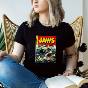 Retro Terror Jaws 1 Edition Comic Book T shirt 3