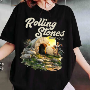 Rolling Stones Since AD 33 Easter Christian Comfort Colors Tee 2