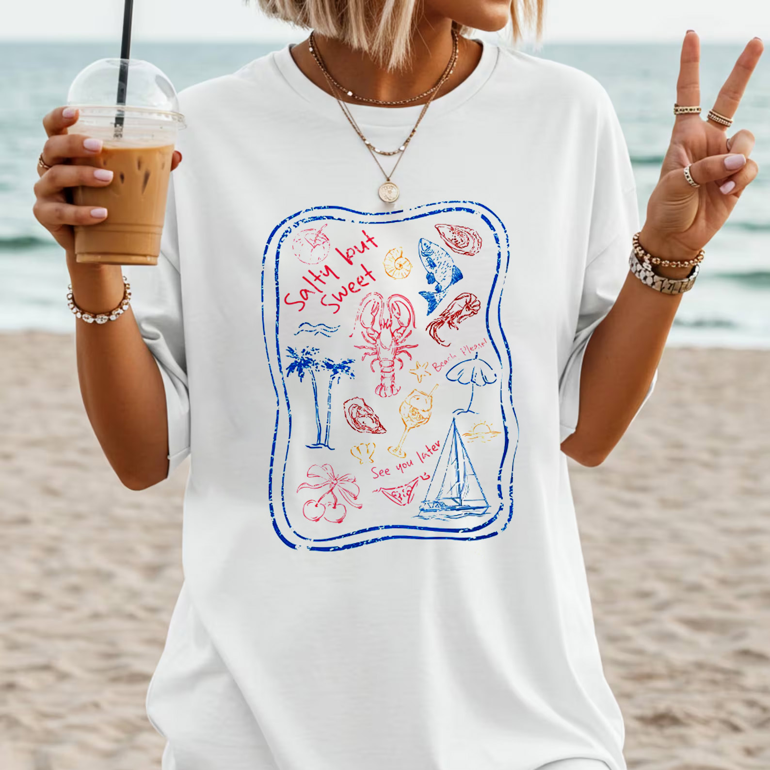 Salty But Sweet Sea Food T-shirt Salty But Sweet Sea Food T-shirt