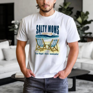 Salty Moms Beach Club Summer Vacation T shirt 3
