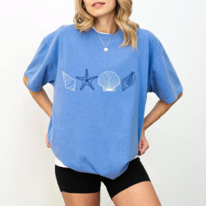 SeaShell Ocean Comfort Colors T shirt 3