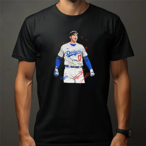 Shohei Ohtani Dodgers 17 Signature Graphic Tee 3