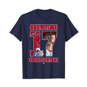 Showtime Shohei Ohtani LA Dodgers Anime Signature T shirt 3