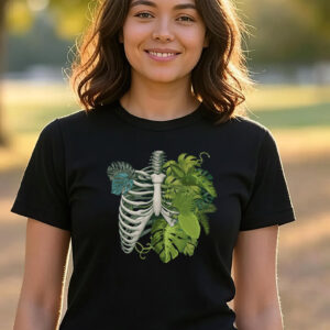 Skeleton Plant Body Nature Lovers T shirt 2